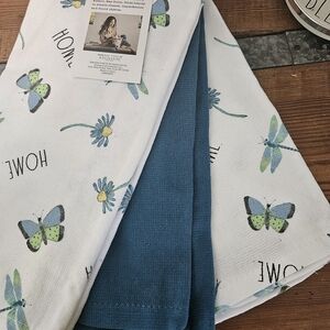 Rae Dunn Butterfly and Floral Towels
